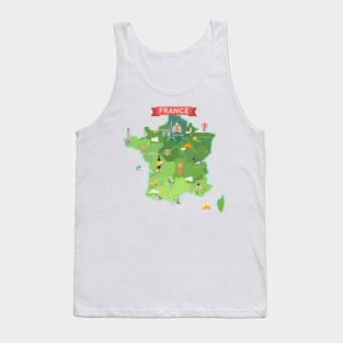 Map of France Tank Top